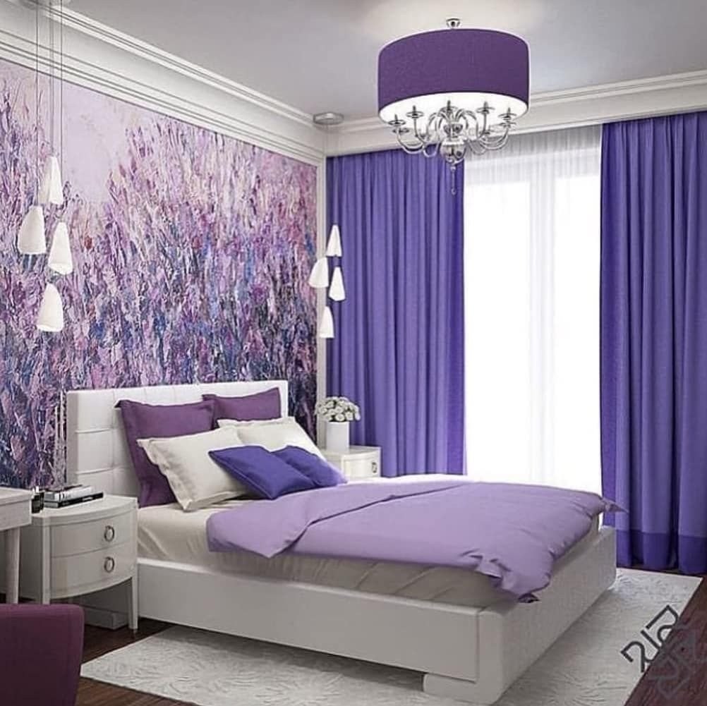 Спальня Фиолетового Цвета
