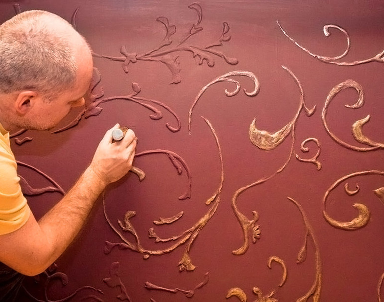 Венецианская штукатурка стен своими руками - пошаговая инструкция