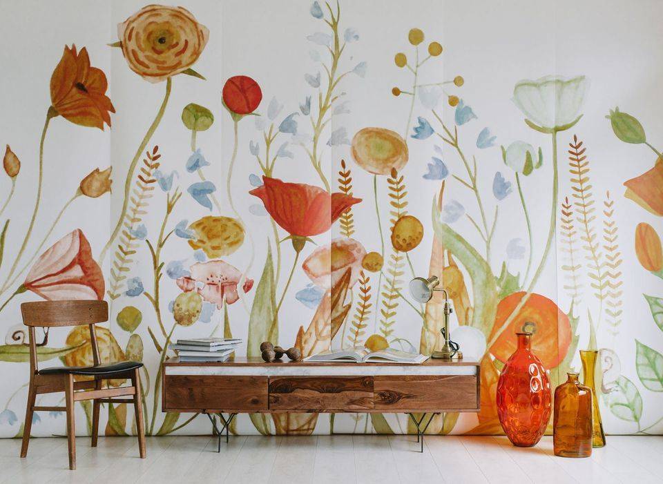 Обои в цветок в интерьере квартиры: интересные идеи. сочетание цветов обоев в интерьере :: syl.ru