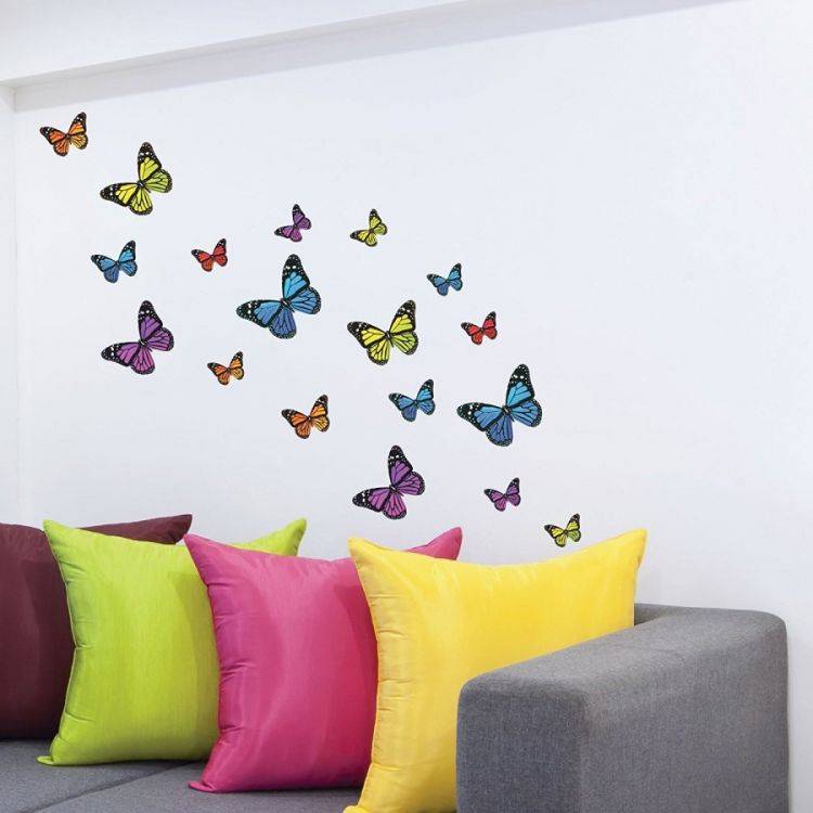 Бабочки на стену своими руками - фото видео мастер-класс по декору