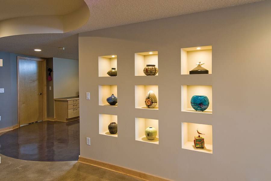 Ниша в гостиной — 165 фото и видео описание стильного украшения стеновой ниши своими руками