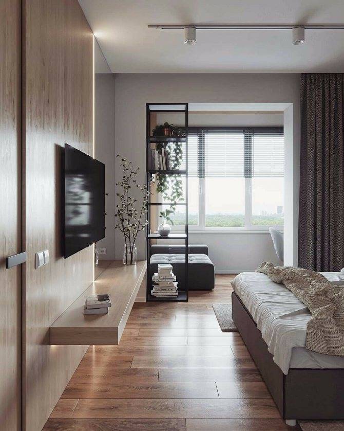 Советы дизайнеров: как спланировать зонирование и интерьер спальни-гостиной на 17 кв. м