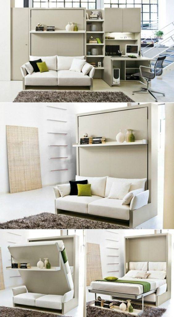 Мебель трансформер для малогабаритной квартиры: лучшие примеры и самые удобные модели мебели