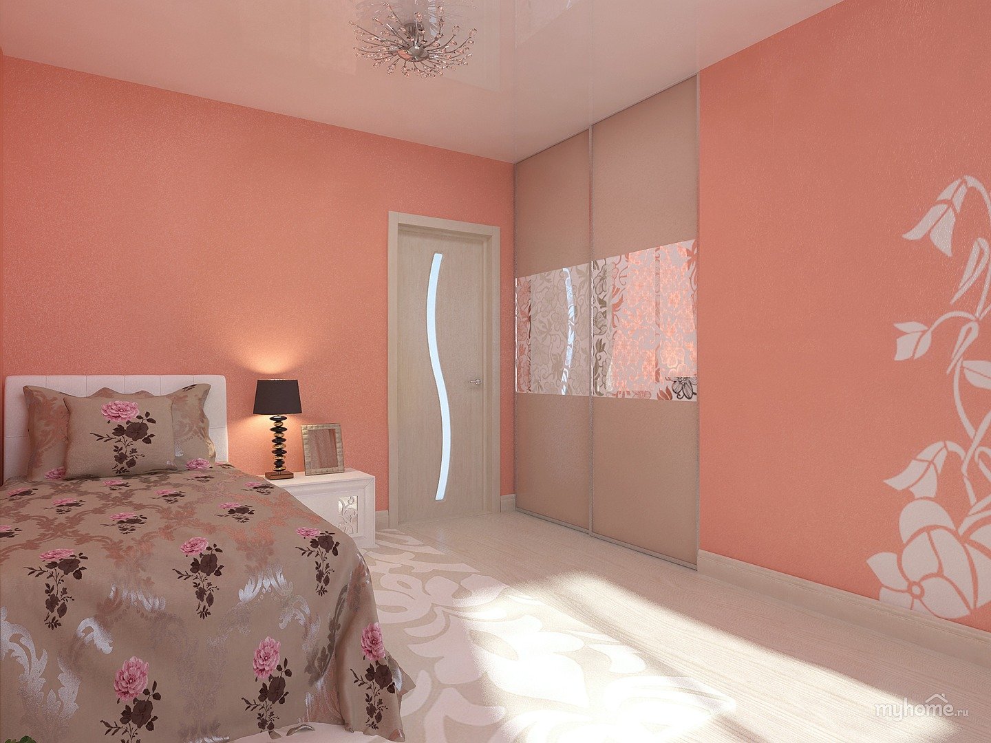 Стильный цвет стен в спальне: 20 красивых фото декора