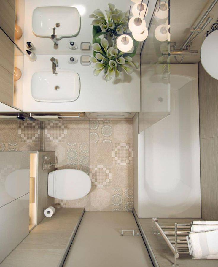 Дизайн ванной комнаты 3 кв. м.: примеры оформления и реальные идеи дизайна ванной комнаты (115 фото)