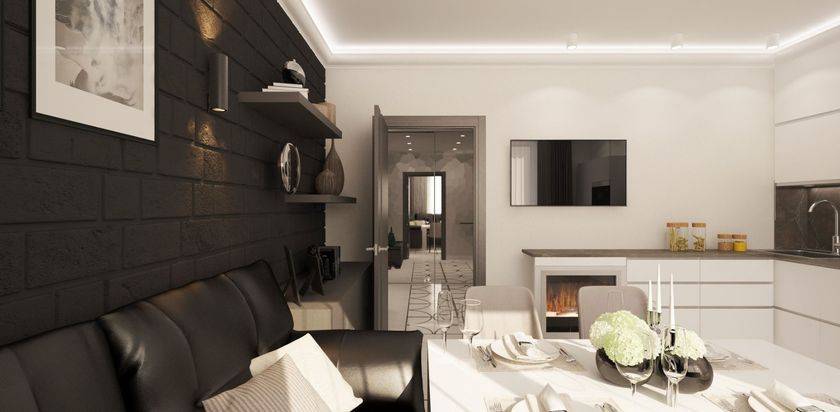 Дизайн квартиры 70 кв. м. – оформляем функциональный и комфортный интерьер (100 фото)