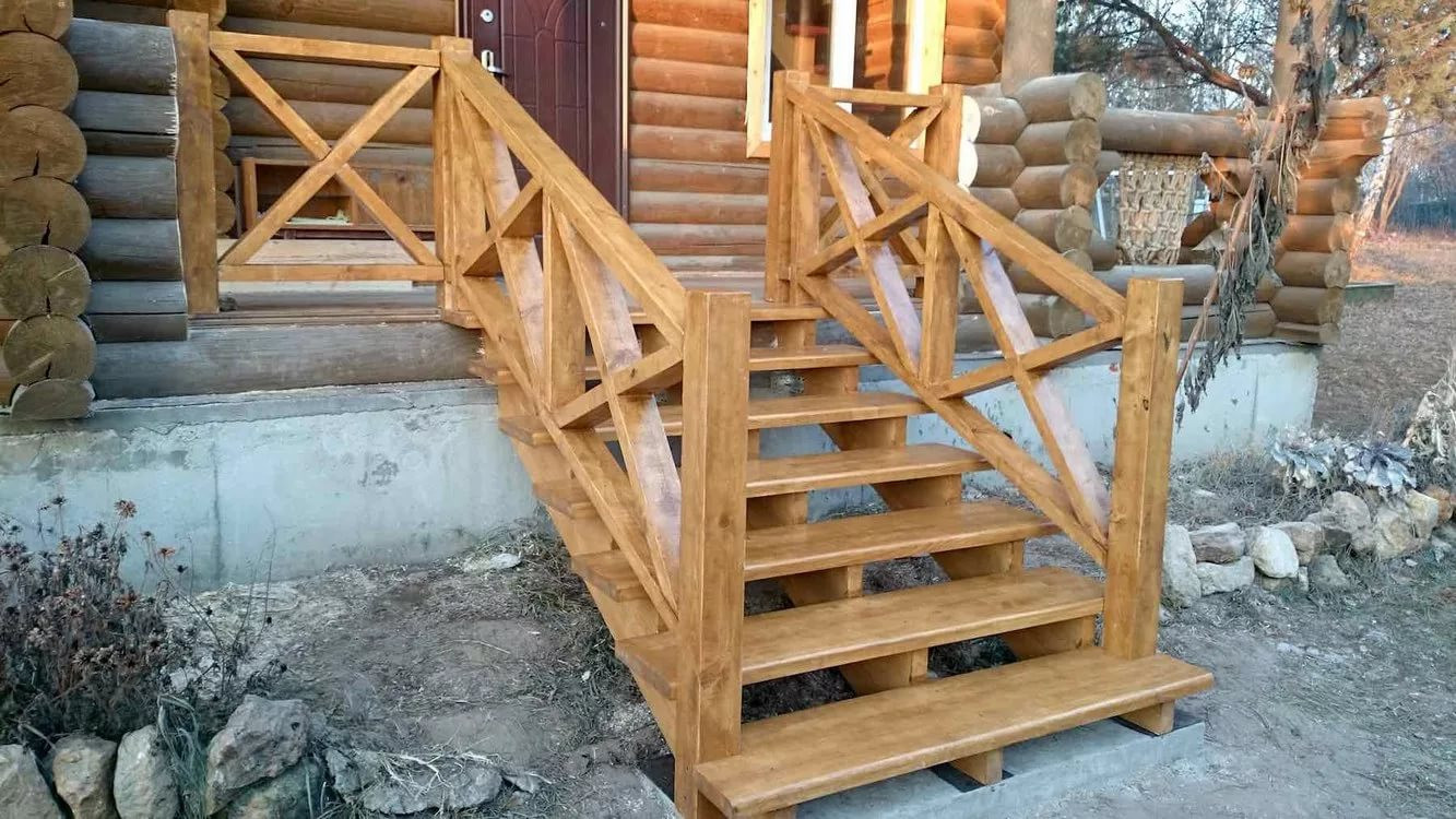 Лестница на крыльцо из дерева своими руками: этапы изготовления