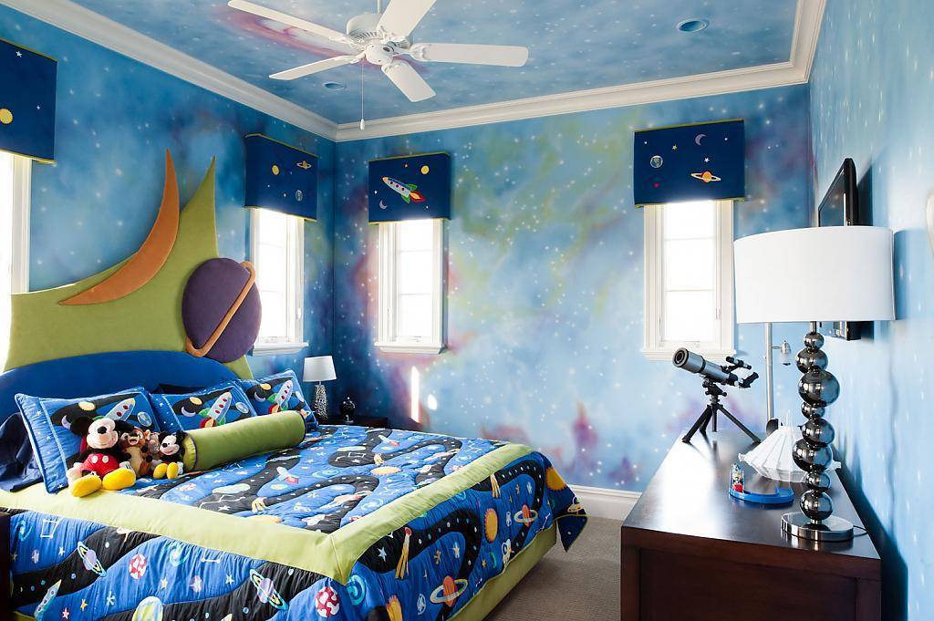 Обои в детскую комнату для мальчиков (100 фото): 10 идей оформления стен детской