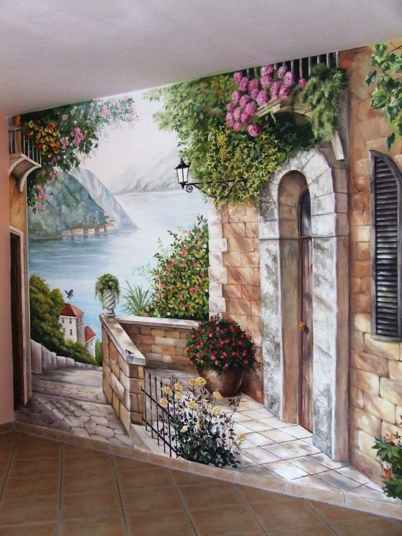 Роспись стен: 100 фото вариантов украшения стен при помощи росписи и особенности оформления росписью