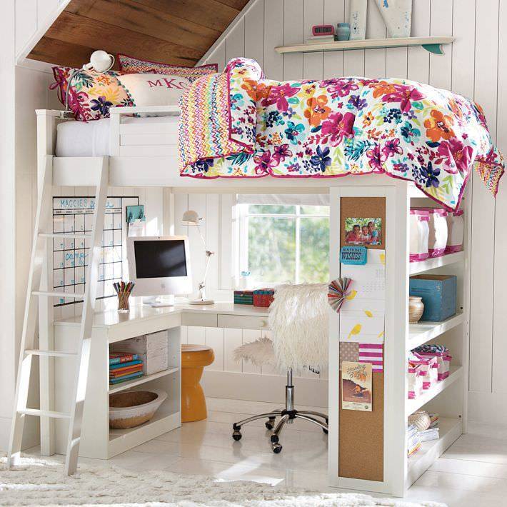 Кровать-чердак с рабочей зоной для подростка: 50 фото оптимизированного пространства - «декор» » дизайна и строительство.