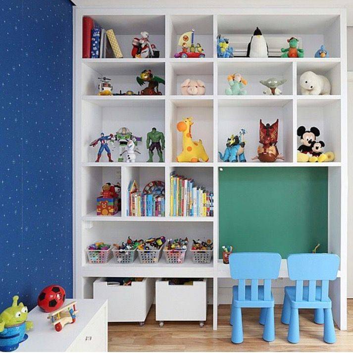 Организация хранения игрушек в детской комнате фото