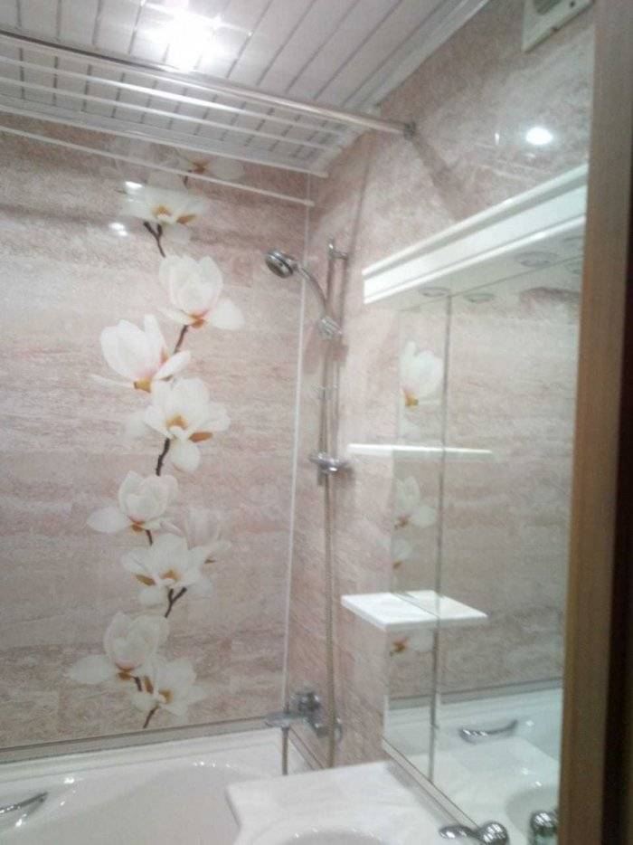 Дизайн ванной комнаты из панелей пвх фото