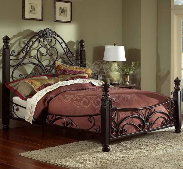 Кованые кровати: фото, виды, цвет, дизайн, изголовье с элементами ковки