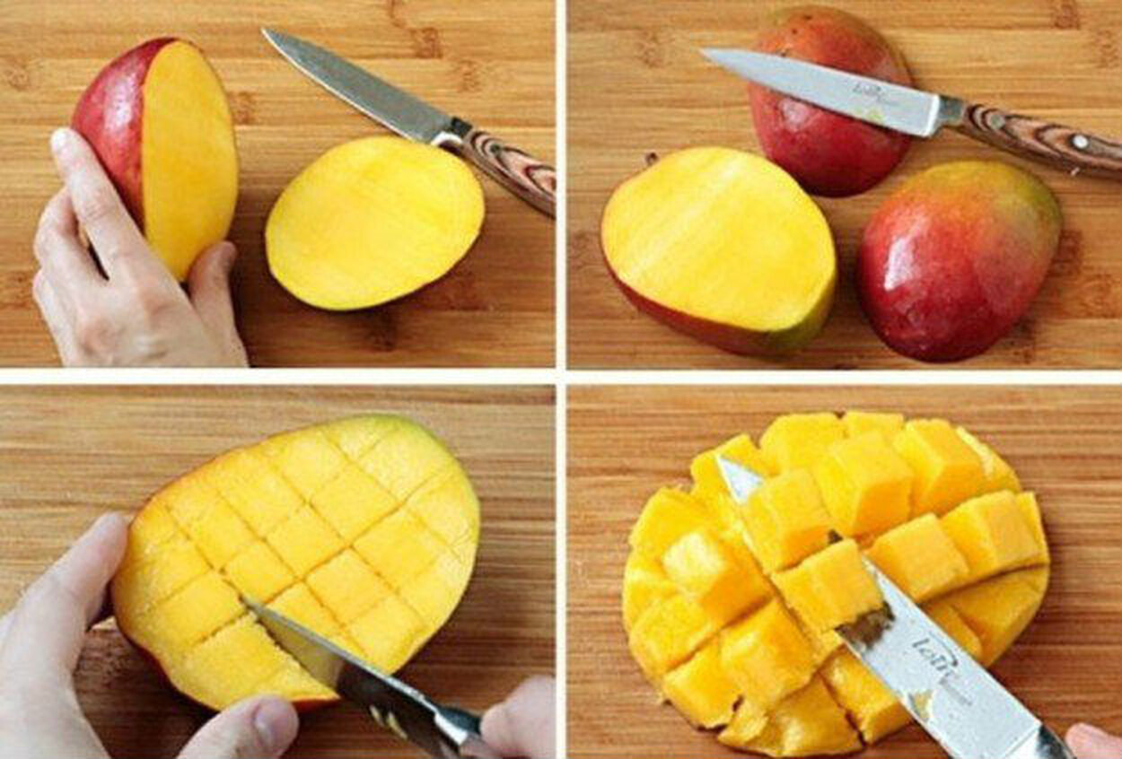 Как правильно разделать манго. Разделать манго. Манго разделка фрукта. Красиво порезать манго. Манго фрукт нарезка.