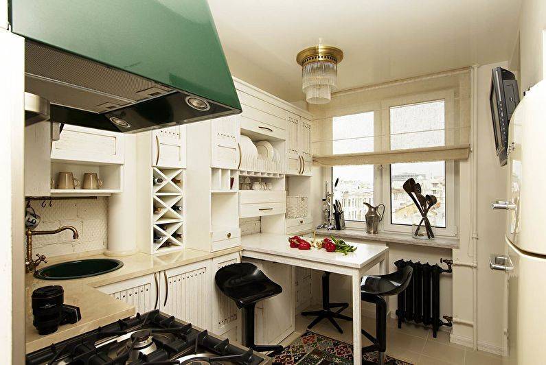 Дизайн кухни 8 кв. м: фото и правила планировки зон