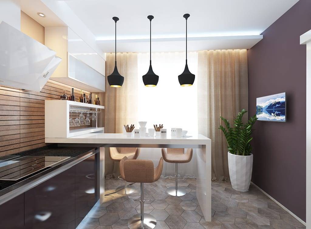 Дизайн кухни 10 кв м с диваном
