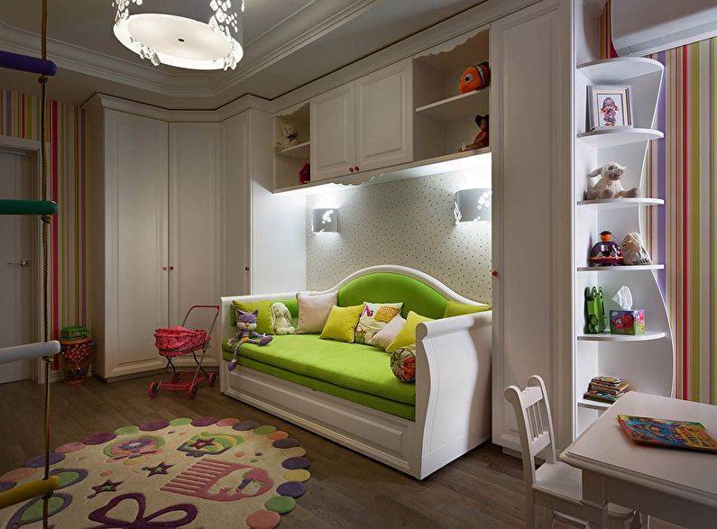 Продумываем дизайн однокомнатной квартиры для жизни с ребенком