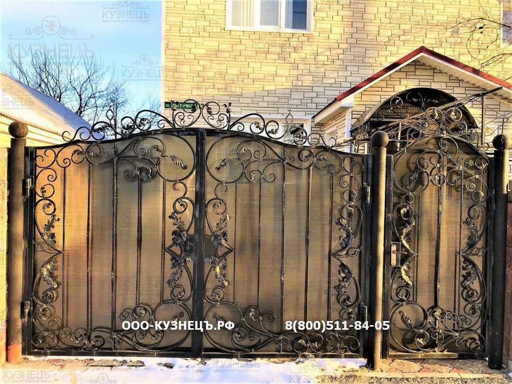 Как сделать ворота с калиткой своими руками: пошаговая инструкция, чертежи, размеры конструкции, дизайн, монтаж и установка