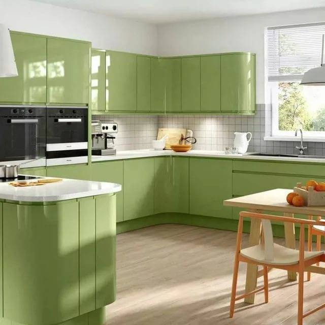 Зеленая кухня: 160 фото дизайна интерьера и гарнитура, стены и интерьер в зеленых тонах