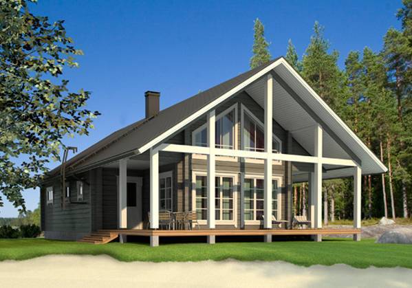 Проект форсса 100 финский дом в современном стиле