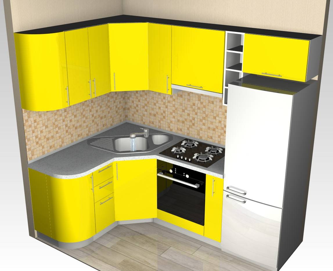 Угловые гарнитуры для маленькой кухни: 50 реальных фото, идеи дизайна в малогабаритных квартирах