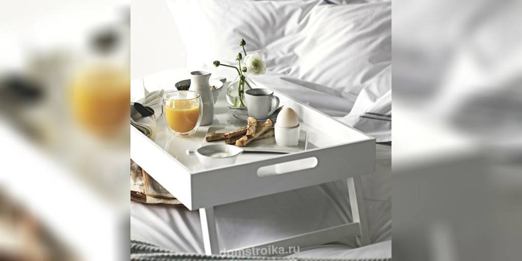 Столик для завтрака в постель (45 фото): практично, удобно, универсально - happymodern.ru