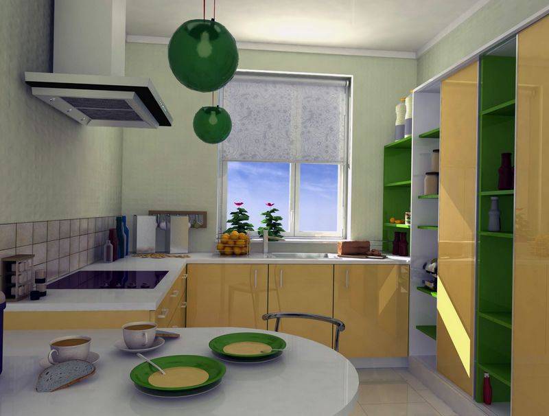 Зеленый цвет для идеальной кухни – 5 главных советов и 100 фото