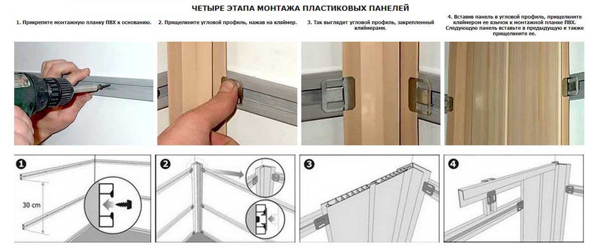 Делаем обрешетку под панели ПВХ