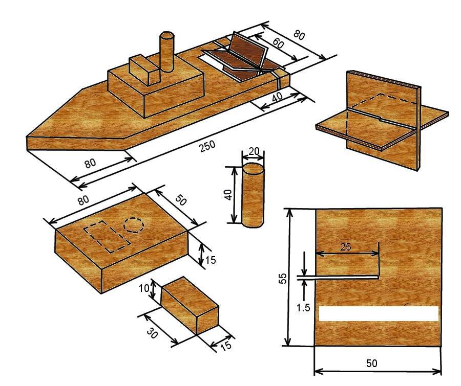 Поделки из дсп своими руками с чертежами