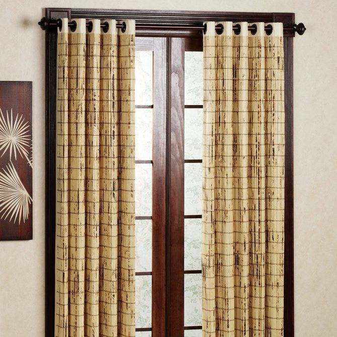 Бамбуковые шторы - 140 фото интерьеров с необычным дизайном