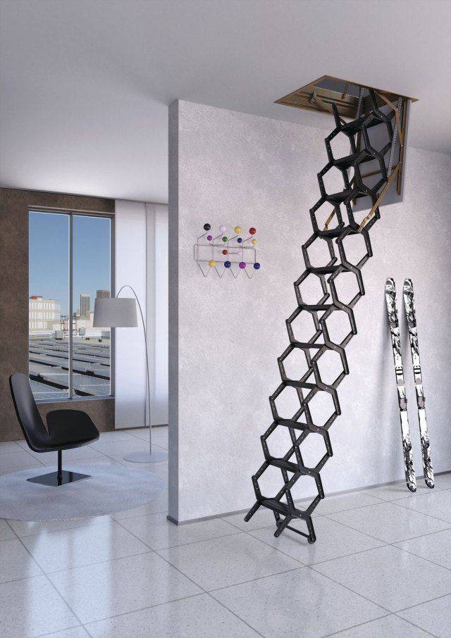 Чердачная лестница с люком — модный помощник в доме - «дизайн дома» » «дизайна интерьера»