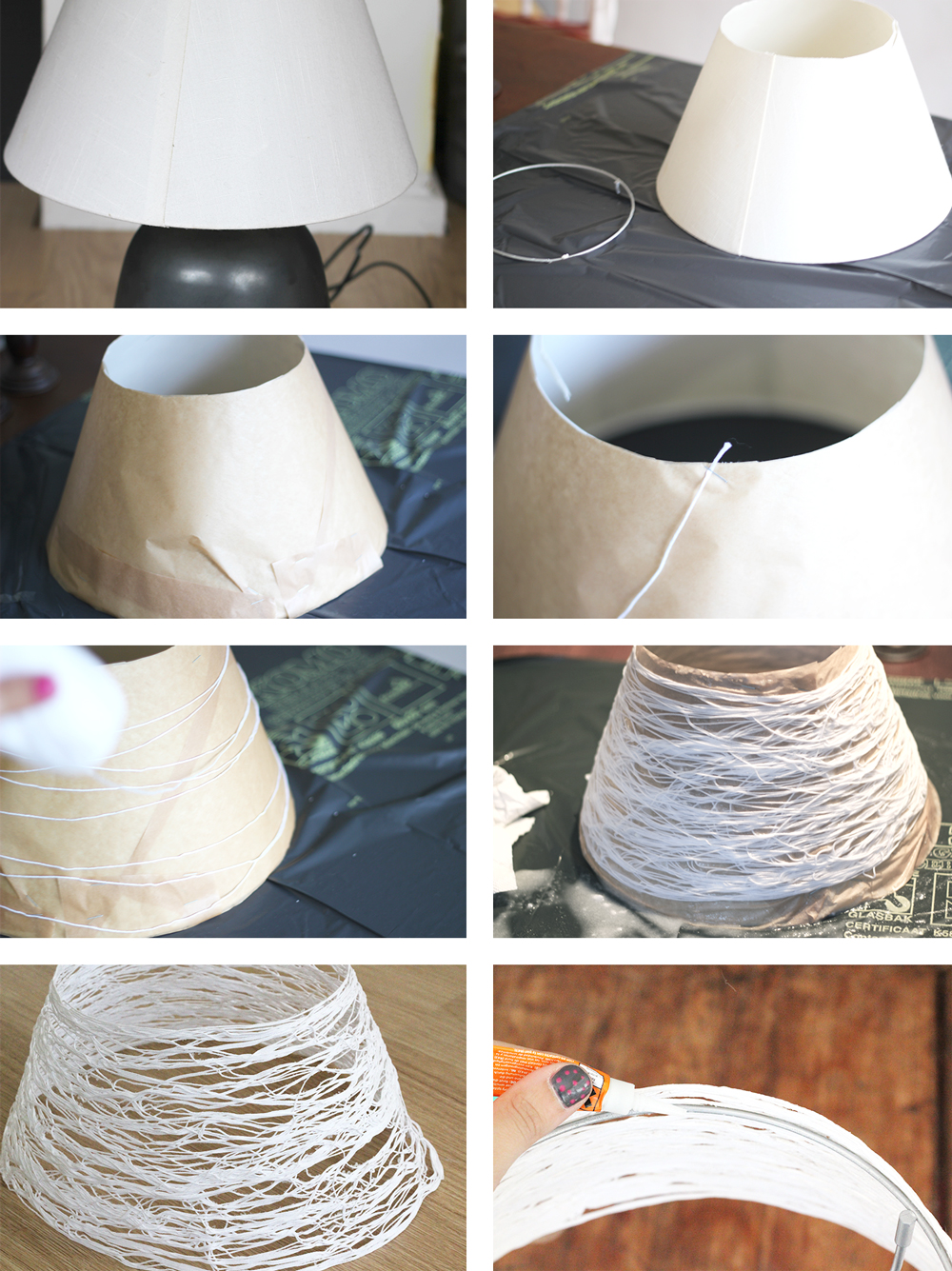 Абажур своими руками: как сделать для настольной лампы торшера и люстры, из ниток ткани и подручных материалов, пошаговые мастер-классы