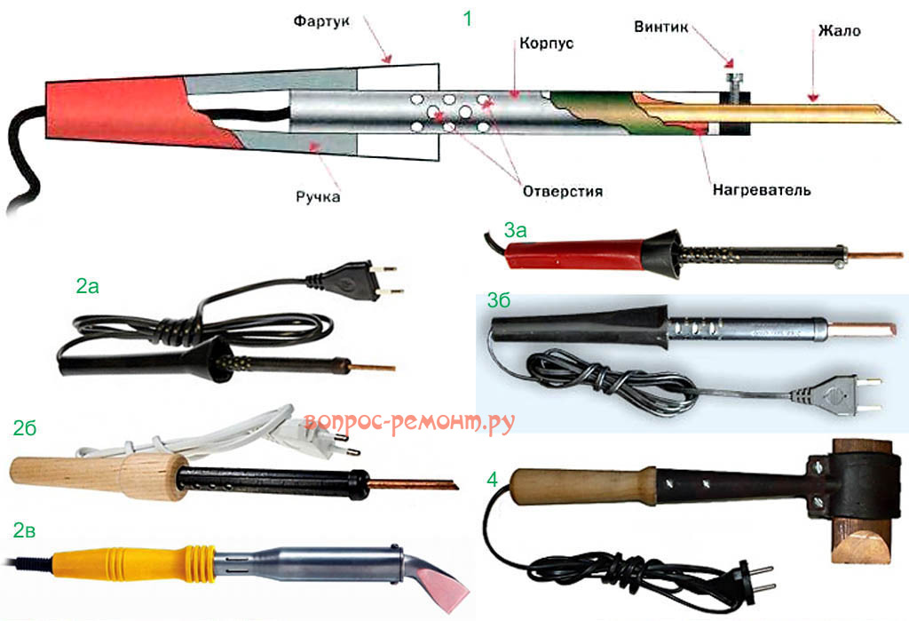 Схема пайки паяльником