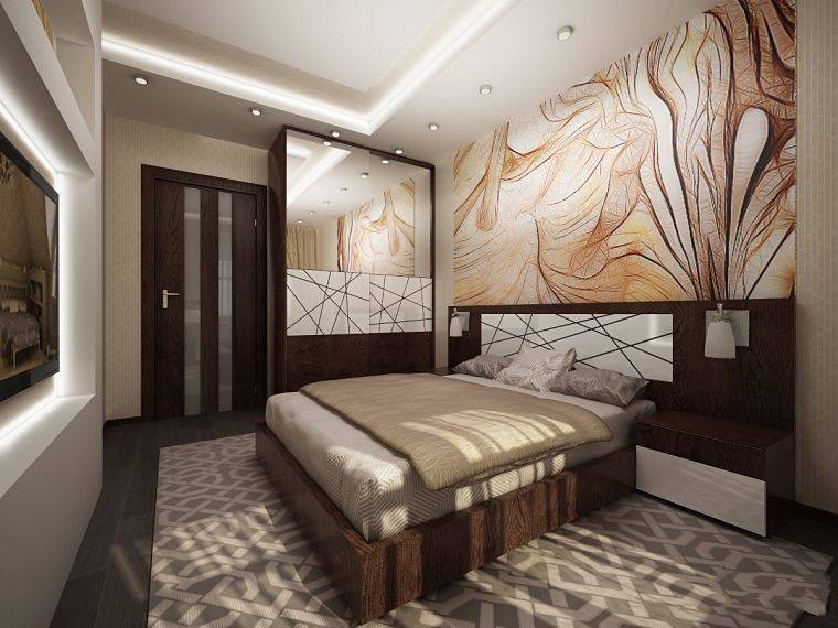Дизайн спальни 15 кв. м. разной планировки