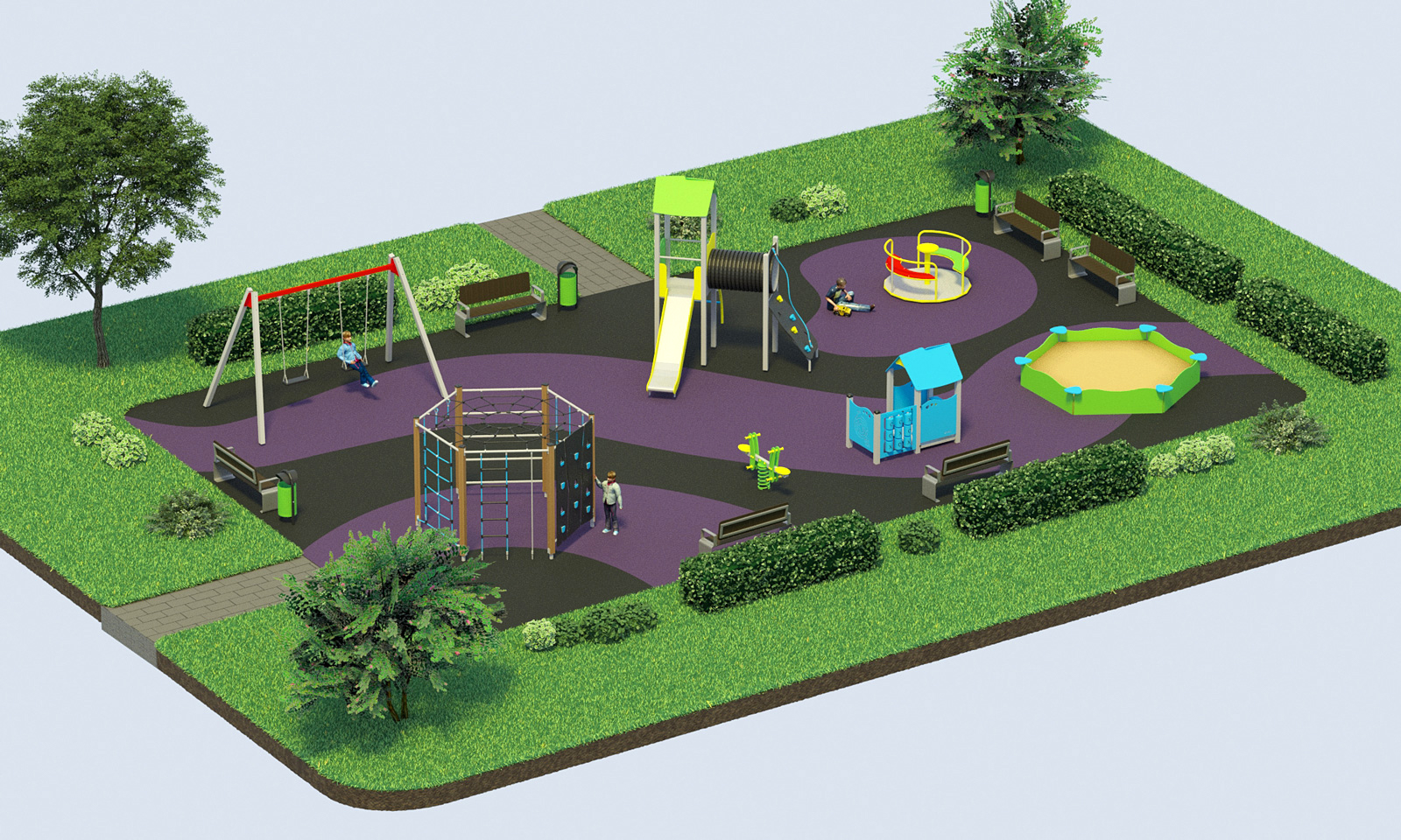 Детская площадка своими руками: идеи для частного дома и парка (115 фото)