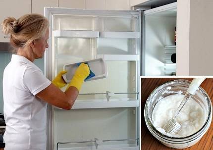 Чем помыть новый холодильник перед первым включением. Народные средства и бытовая химия