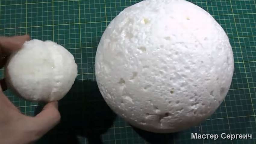 Как сделать шар для топиария своими руками из пенопласта