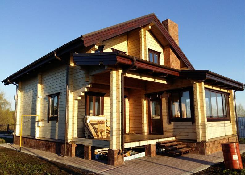 Деревянные дома из бруса (53 фото): проекты и их особенности — дом&стройка