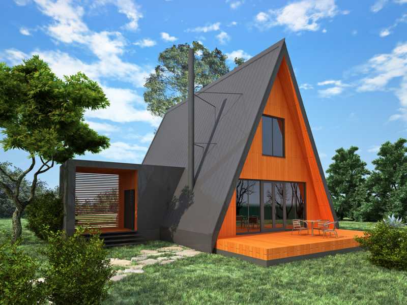 Треугольные дома (Готовые проекты, строительство, отделка)