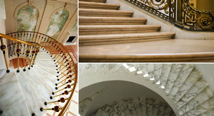 Мраморная лестница: фото ступеней, облицовка и ремонт ограждающих панелей, калошника отделка, изготовление в доме