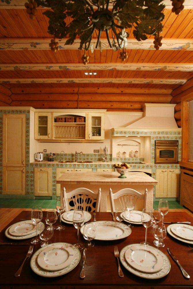 Особенности интерьера кухни в стиле прованс, описание аксессуаров и лучшие фото