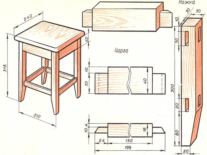 Табурет из дсп своими руками по чертежу: определяемся с размерами, готовим материал, выпиливаем заготовки, чтобы сделать самому удобную мебель для дома