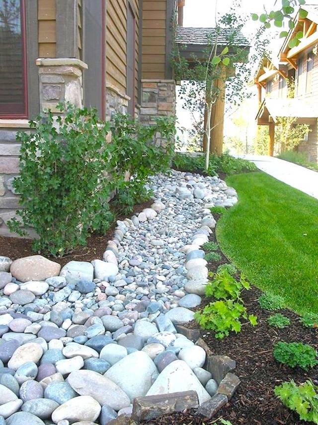 Сухой ручей (46 фото): когда поток камней оживает - «двор и сад»