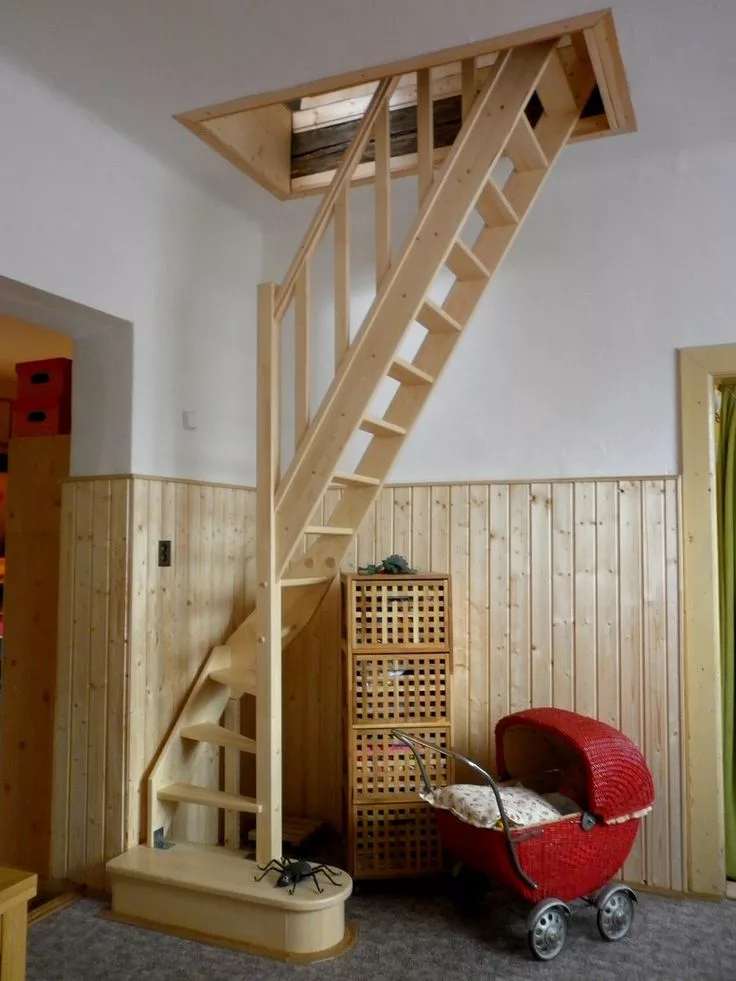 Компактные лестницы на второй этаж в частном доме фото