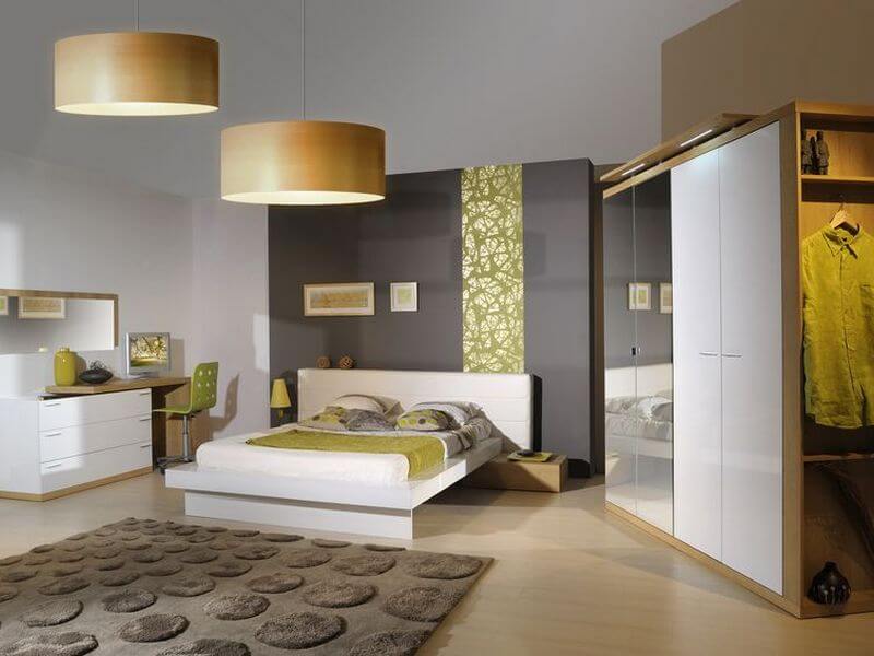 Характерные черты мебели для спальни в современном стиле, ее расцветки
