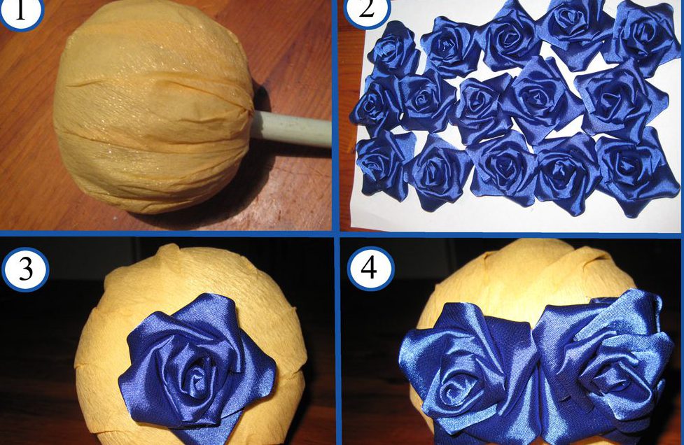 Топиарий с розами: своими руками, из салфеток, органзы, гофробумаги, мастер-класс пошагово (15 фото)