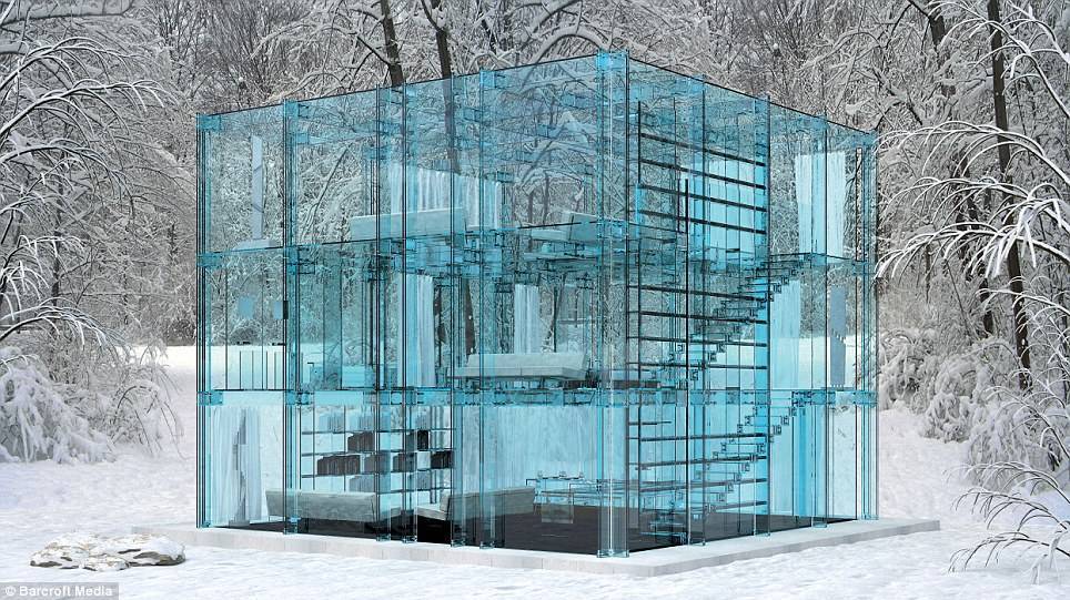Дома из стеклопакетов – лучшие фасады частных домов