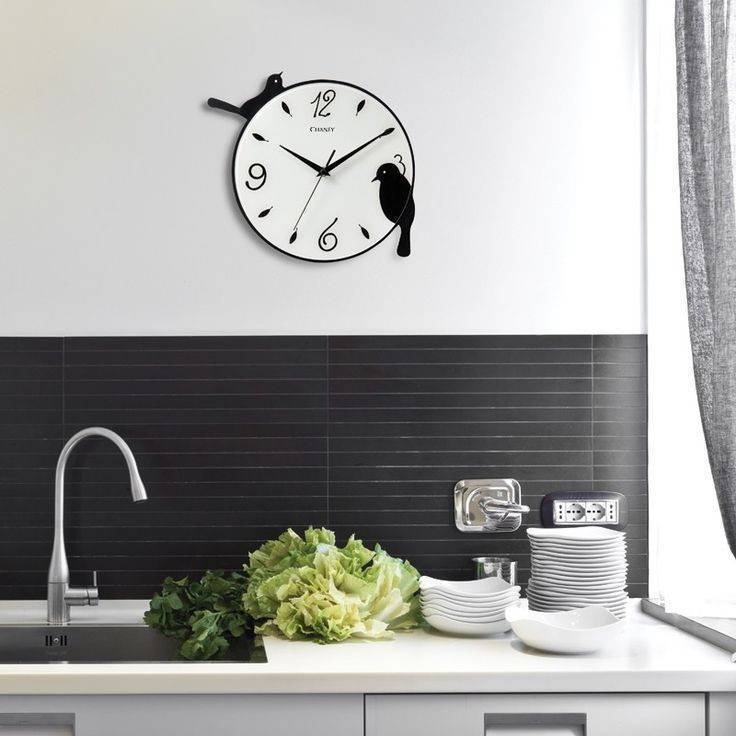 Часы настенные на кухне интерьер