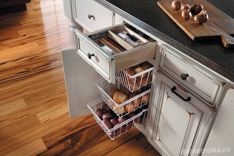 Выдвижные ящики для кухни: своими руками, особенности конструкции, плюсы и минусы