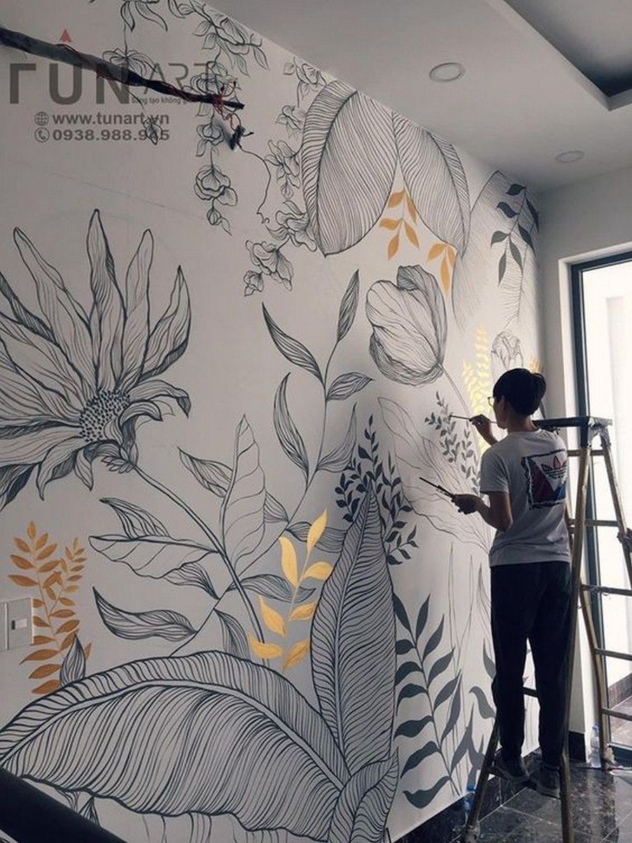 Креативная роспись стен